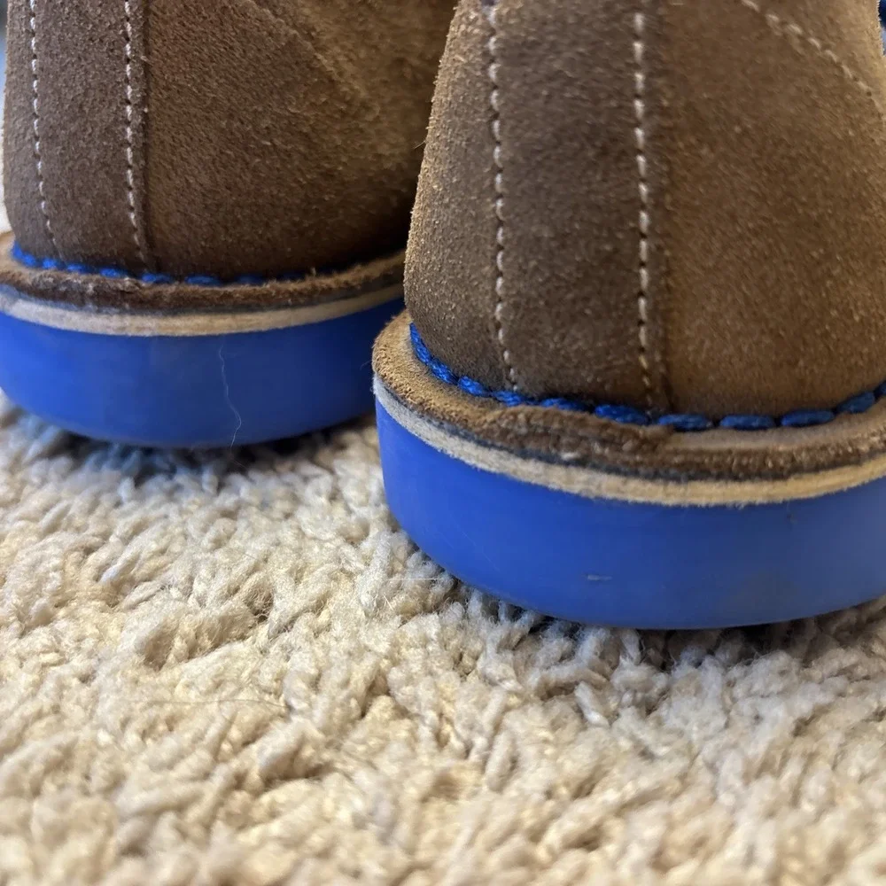Veldskoen Heritage Mens J Bay Blue Sole Lace Up Shoes Size 7.5 $200